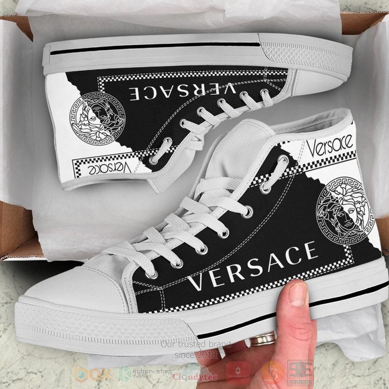 Versace_brand_logo_black_white_canvas_high_top_shoes