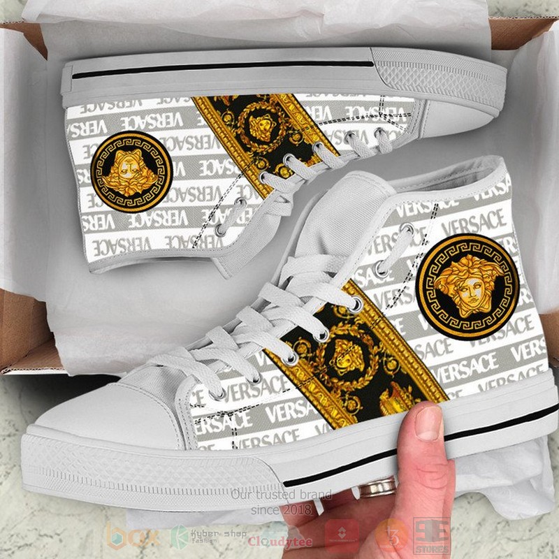 Versace_brand_logo_white_canvas_high_top_shoes