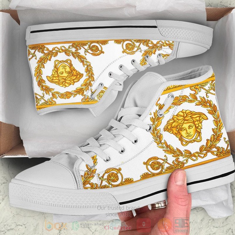 Versace_brand_white_canvas_high_top_shoes