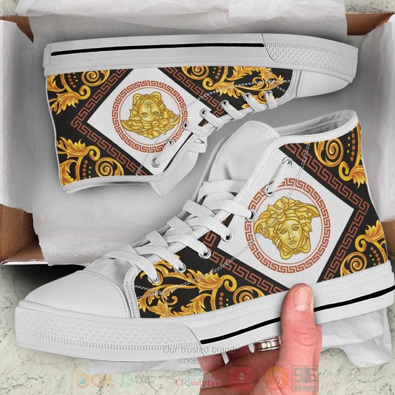 Versace_logo_black_gold_pattern_canvas_high_top_shoes