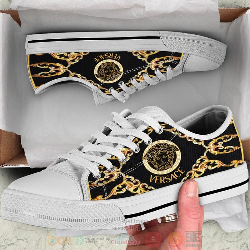 Versace_logo_black_yellow_canvas_low_top_shoes
