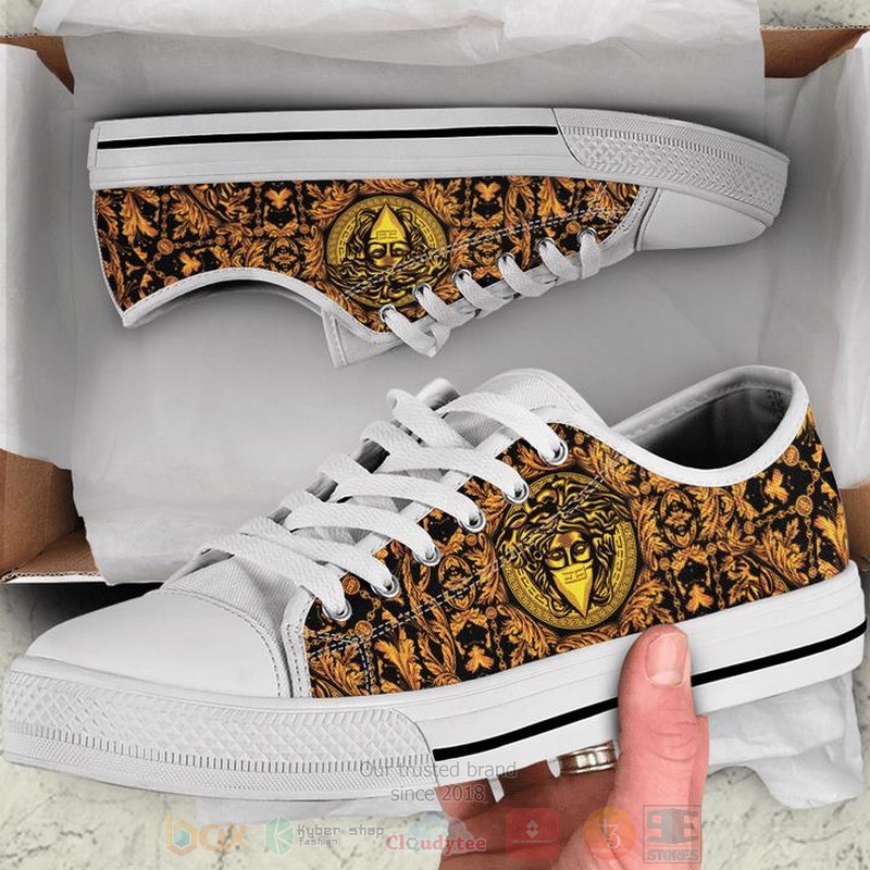 Versace_logo_gold_canvas_high_top_shoes