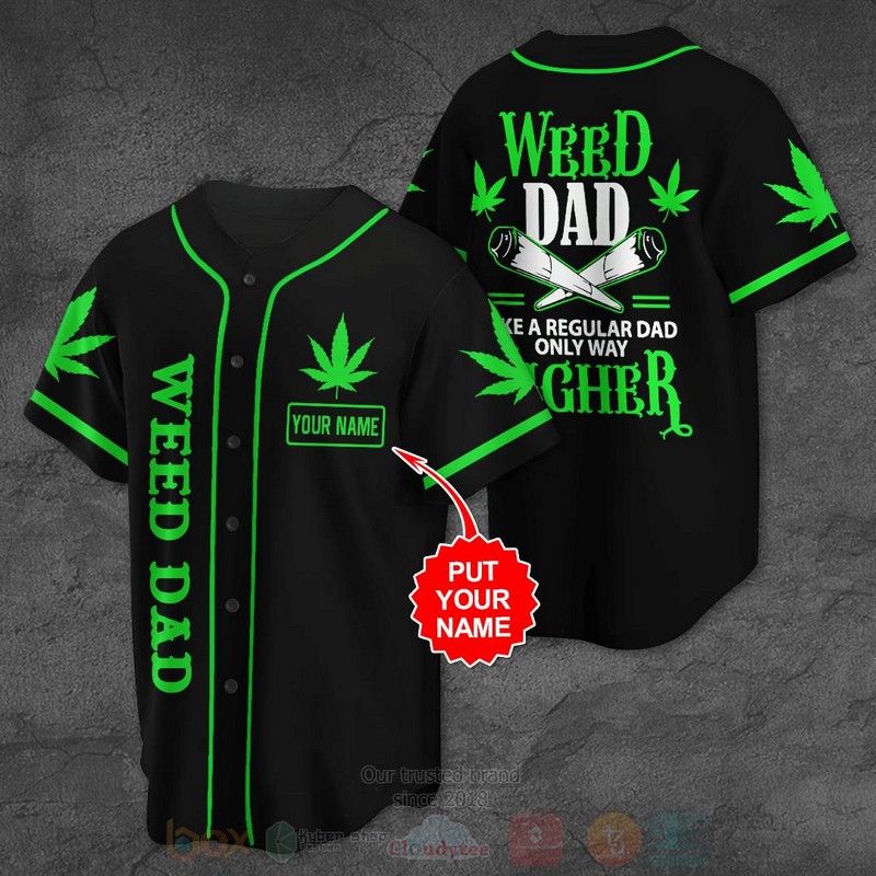 Weed_Dab_Custom_name_Baseball_Jersey_Shirt