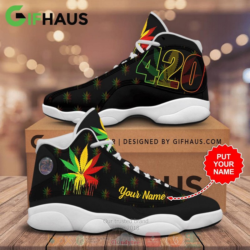 420_Cannabis_Culture_Custom_Name_Air_Jordan_13_Shoes