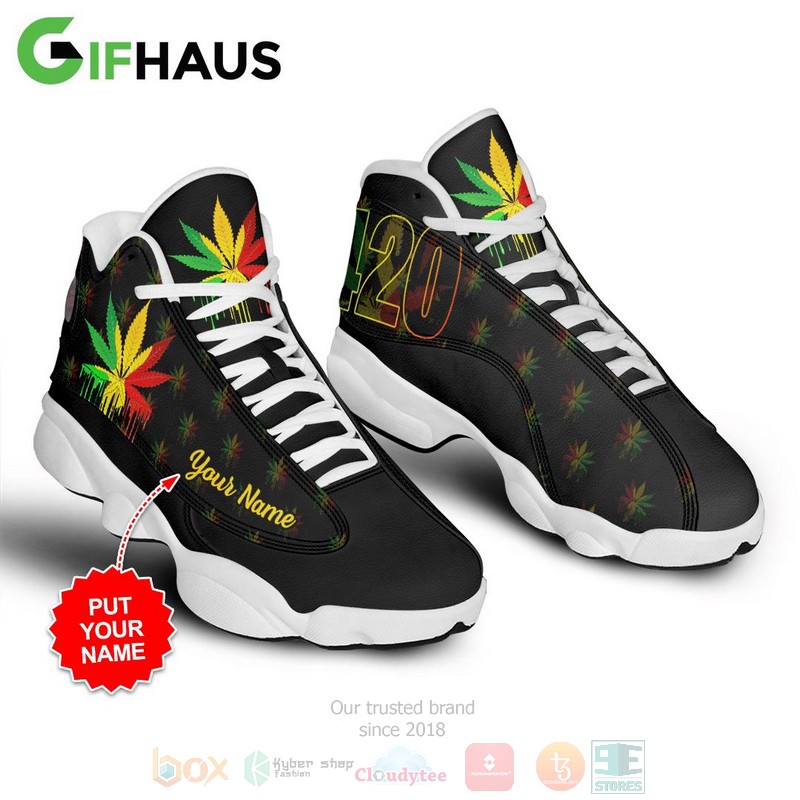 420_Cannabis_Culture_Custom_Name_Air_Jordan_13_Shoes_1