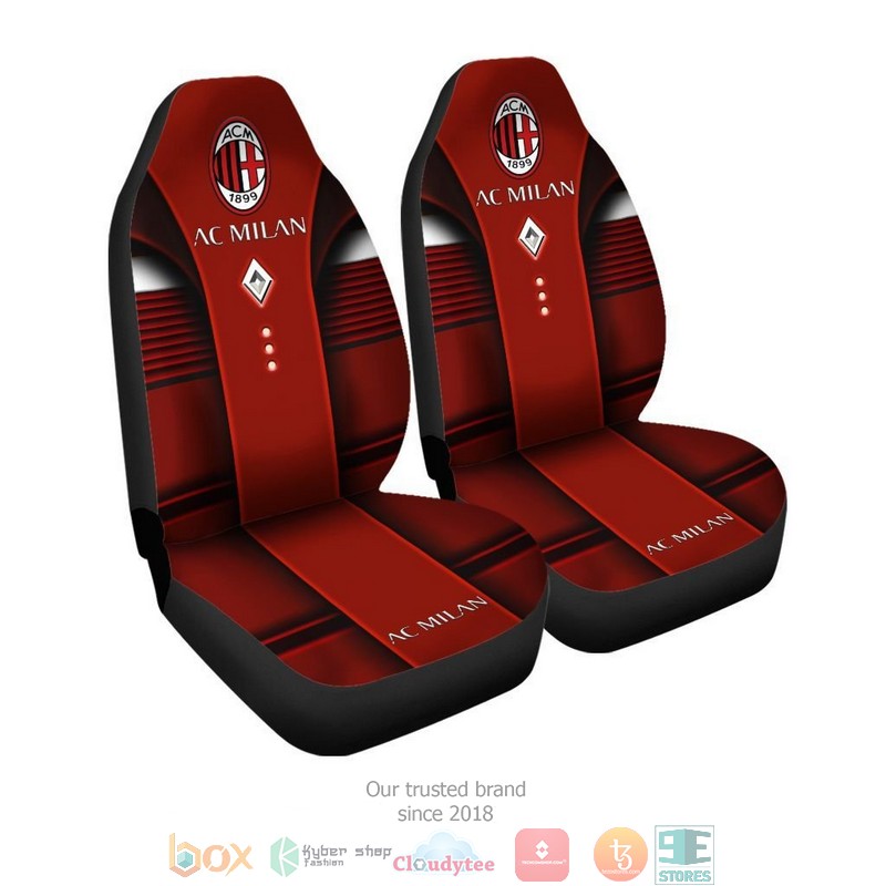 AC_Milan_Dark_Red_Car_Seat_Covers