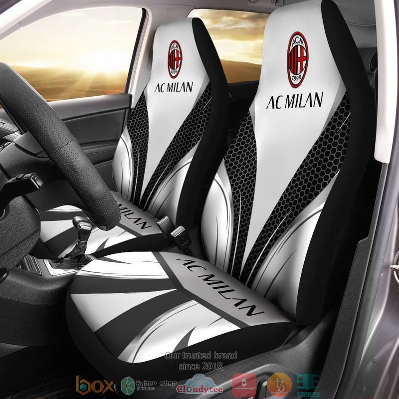 AC_Milan_Silver_Black_Car_Seat_Covers