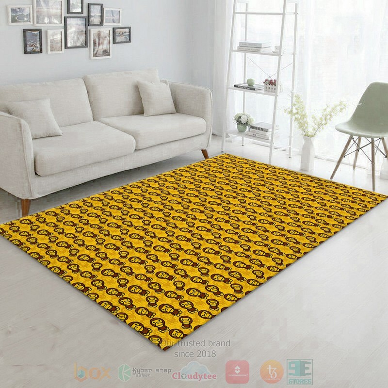 A_Bathing_Ape_Yellow_Area_Rugs_1