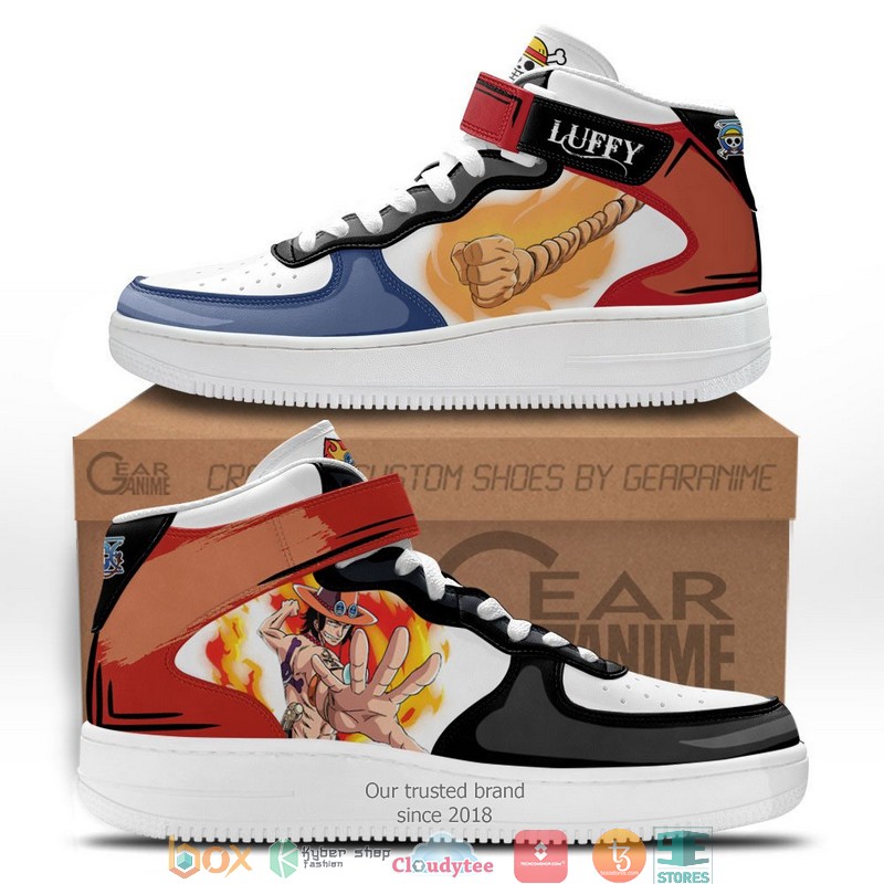 Ace_and_Luffy_One_Piece_Anime_for_Otaku_High_Air_Force_Shoes