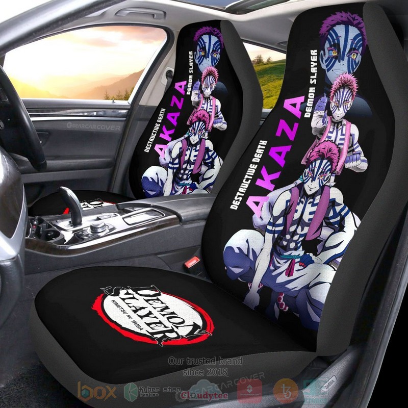 Akaza_Demon_Slayer_Anime_Car_Seat_Cover_1