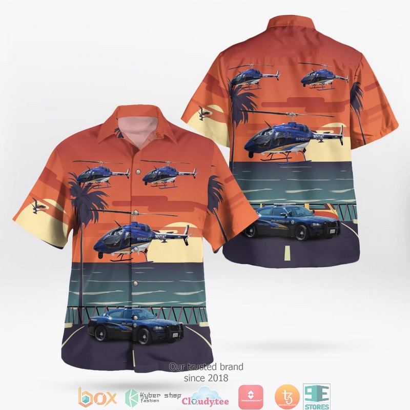 Alameda_County_California_Alameda_County_Sheriffs_Office_Dodge_Charger_And_Bell_505_Jet_Ranger_X_3D_Hawaii_Shirt