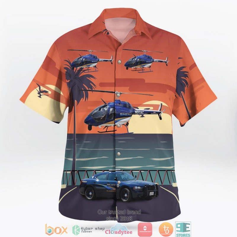Alameda_County_California_Alameda_County_Sheriffs_Office_Dodge_Charger_And_Bell_505_Jet_Ranger_X_3D_Hawaii_Shirt_1