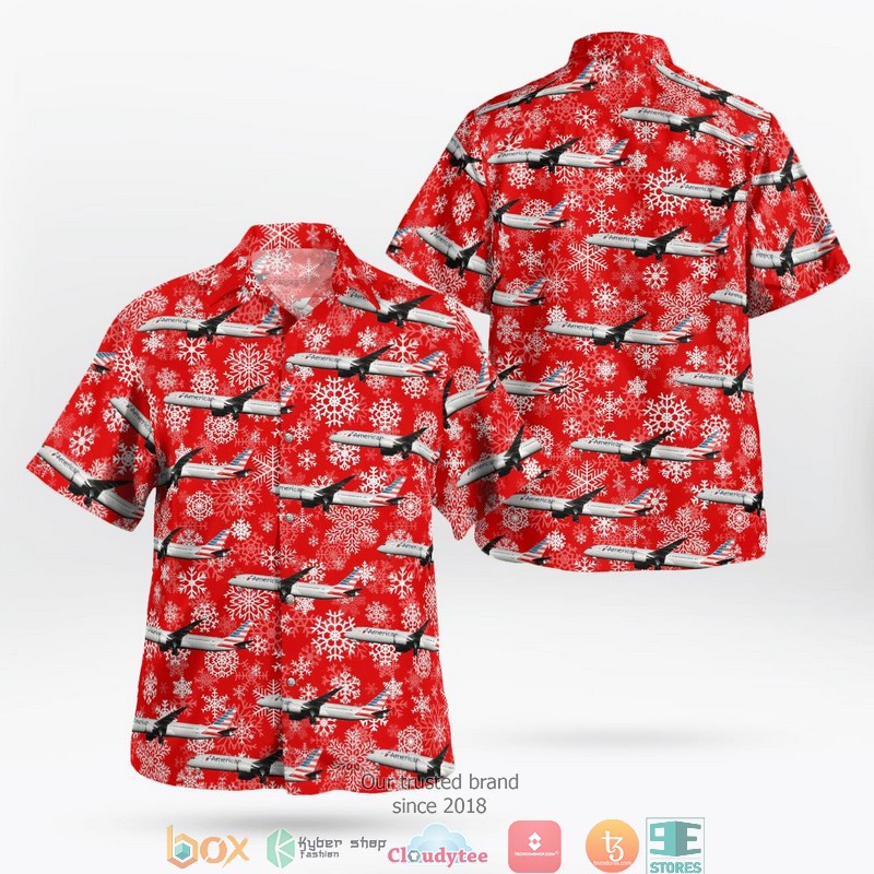American_Airlines_Boeing_787-9_Dreamliner_Holiday_3D_Hawaii_Shirt