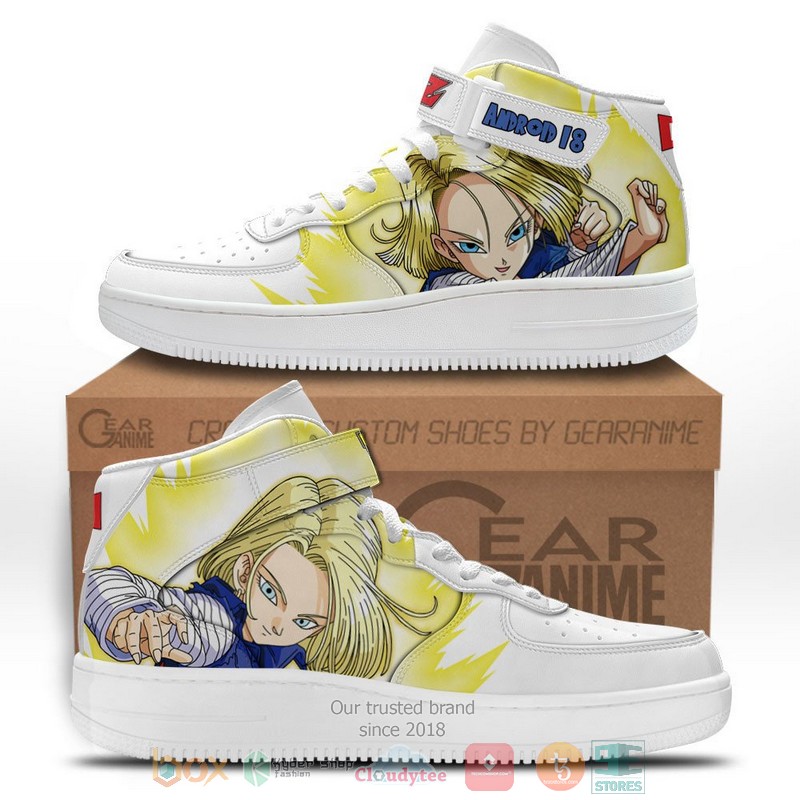 Android_18_Dragon_Ball_Anime_High_Air_Force_Shoes