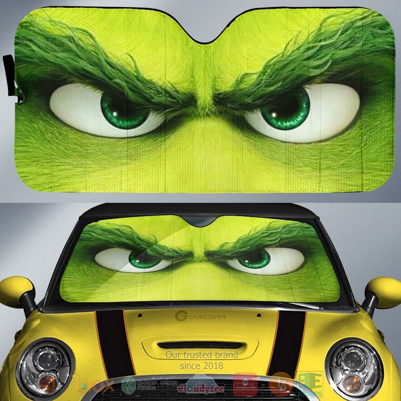 Angry_Grinch_Eyes_Car_Sunshade