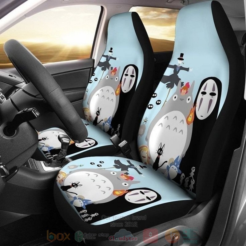 Anime_Ghibli_Totoro_and_Kaonashi_Car_Seat_Cover