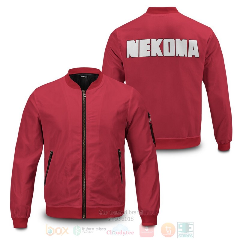 Anime_Haikyuu_Nekoma_High_Bomber_Jacket