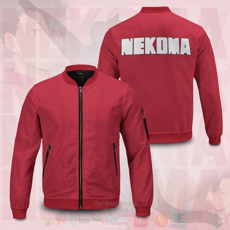 Anime_Haikyuu_Nekoma_High_Bomber_Jacket_1