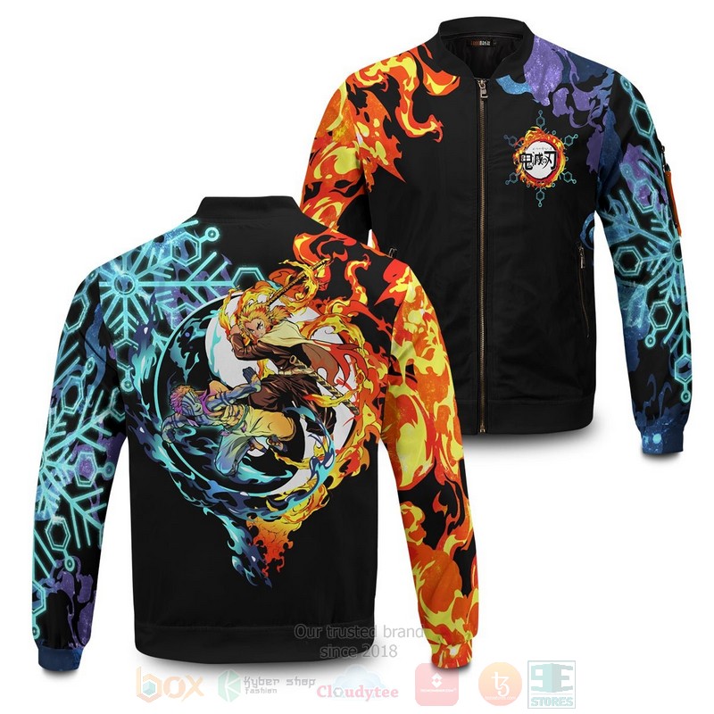 Anime_Yin_Yang_Rengoku_Akaza_Bomber_Jacket