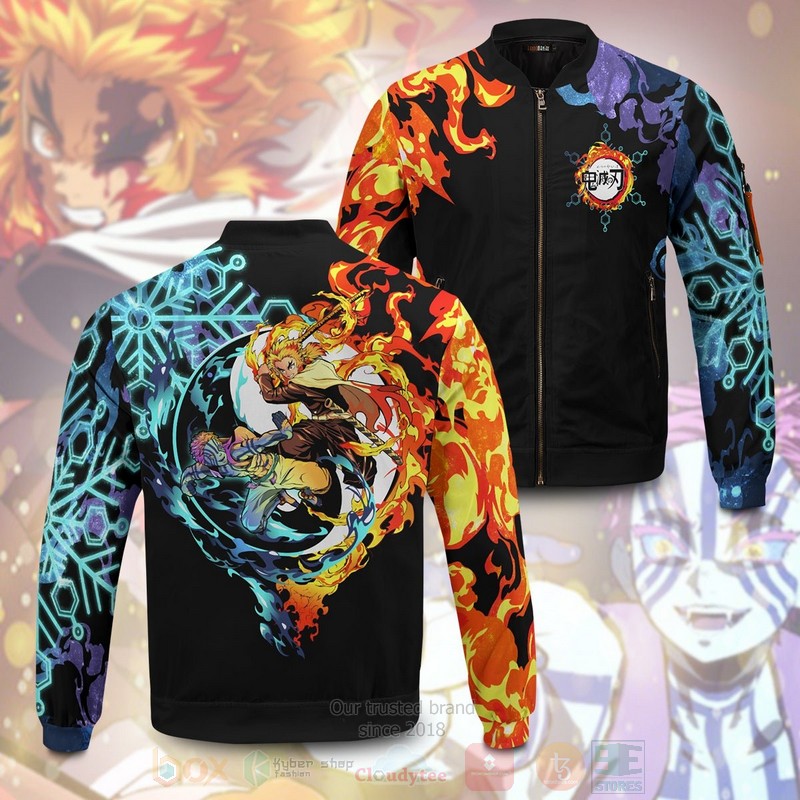 Anime_Yin_Yang_Rengoku_Akaza_Bomber_Jacket_1