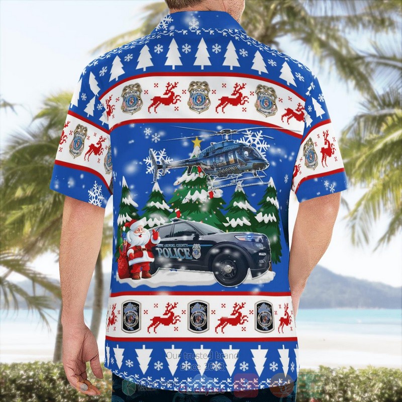 Anne_Arundel_County_Maryland_Anne_Arundel_County_Police_Department_Car_And_Bell_407_Helicopter_Christmas_Hawaiian_Shirt_1