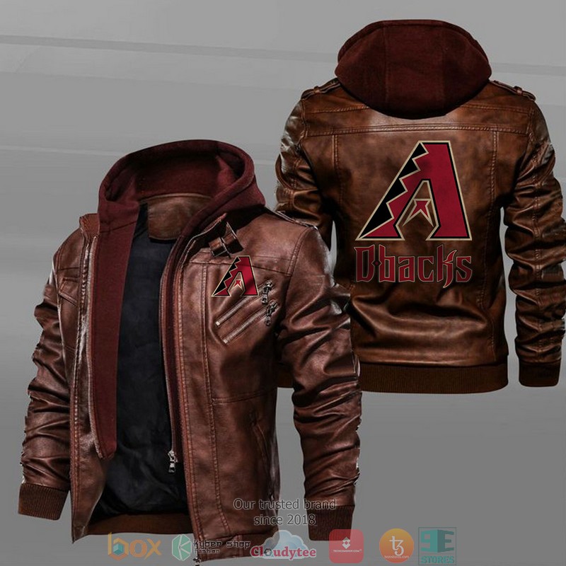 Arizona_Diamondbacks_Black_Brown_Leather_Jacket_1