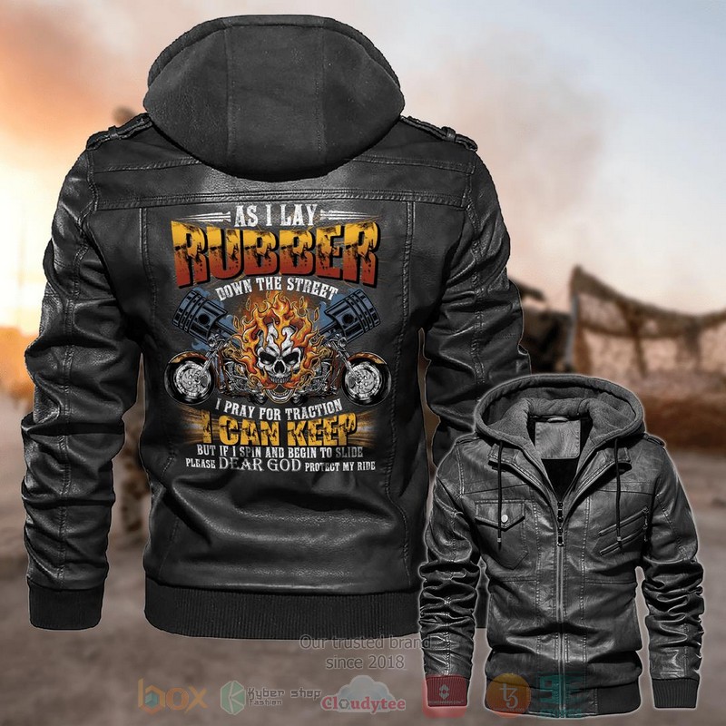 As_I_Lay_Rubber_Down_The_Street_Fire_Skull_Leather_Jacket