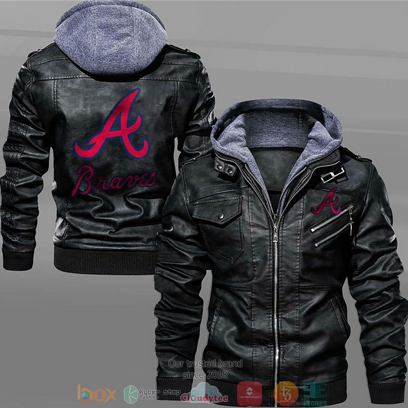 Atlanta_Braves_Black_Brown_Leather_Jacket