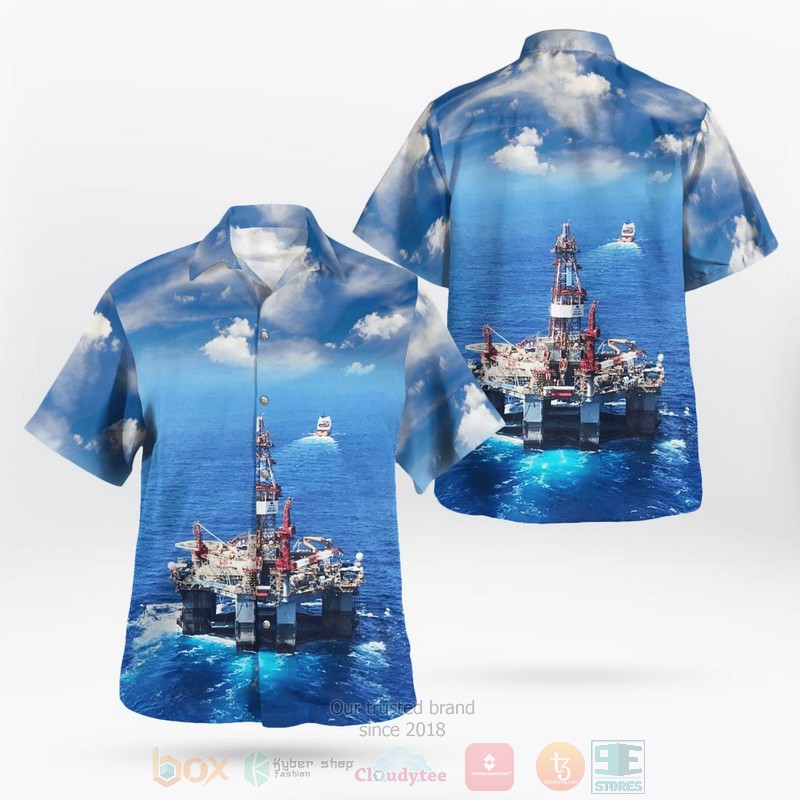 Australia_offshore_Drilling_Rig_Ocean_Hawaiian_Shirt