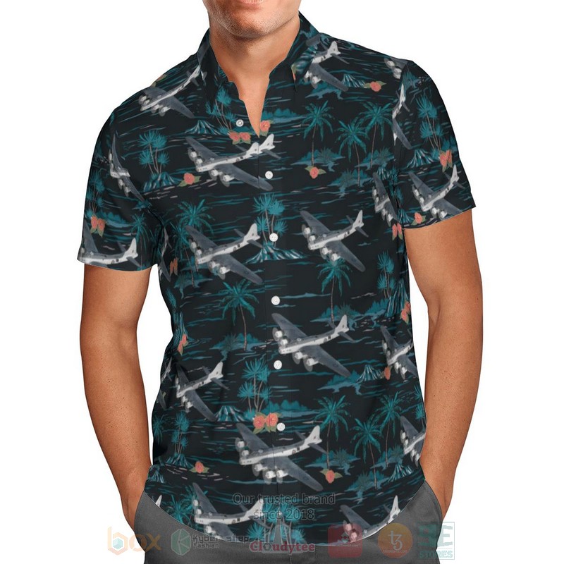 RAF_Boeing_B-17_Mk_IIA_Flying_Fortress_Hawaiian_Shirt_1