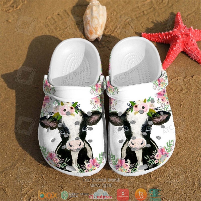 Baby_Cow_Flowers_Crocband_Clogs