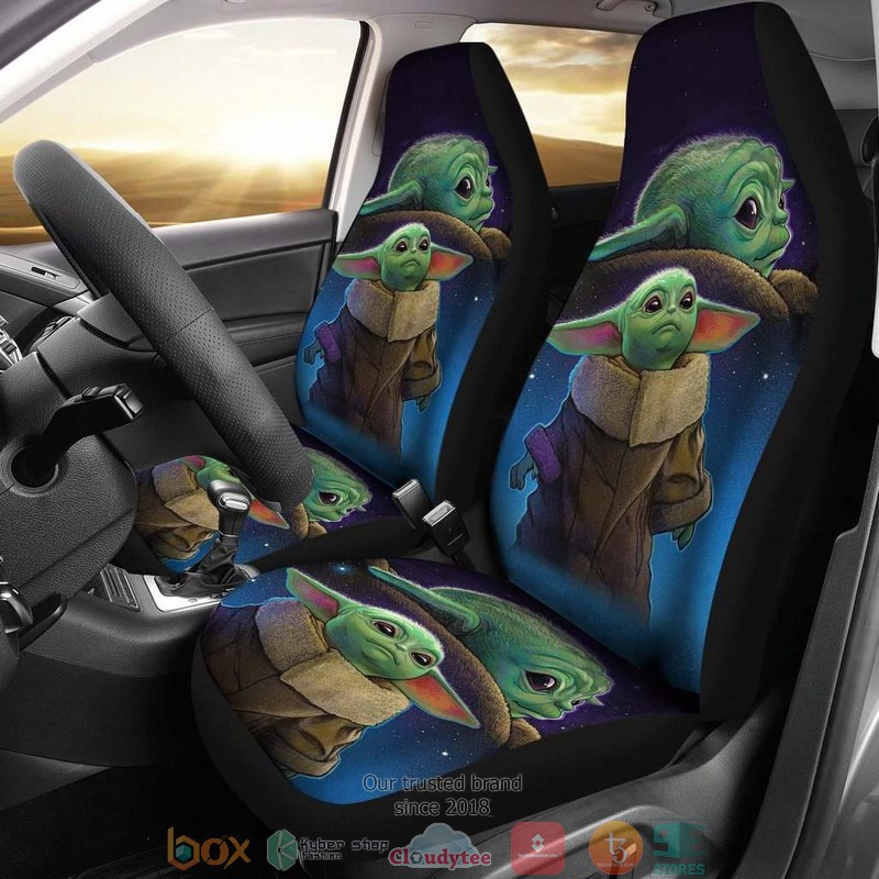 Baby_Yoda_The_Mandalorian_Movie_orange_Car_Seat_Covers