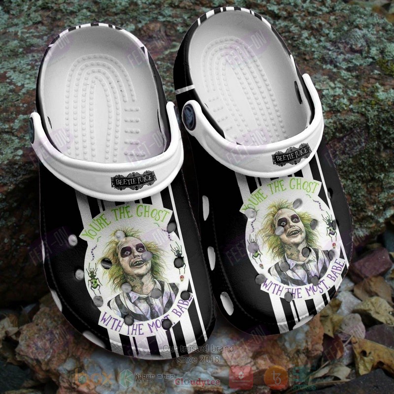 Beetlejuice_Youre_The_Ghost_With_The_Most_Babe_Crocband_Crocs_Clog_Shoes