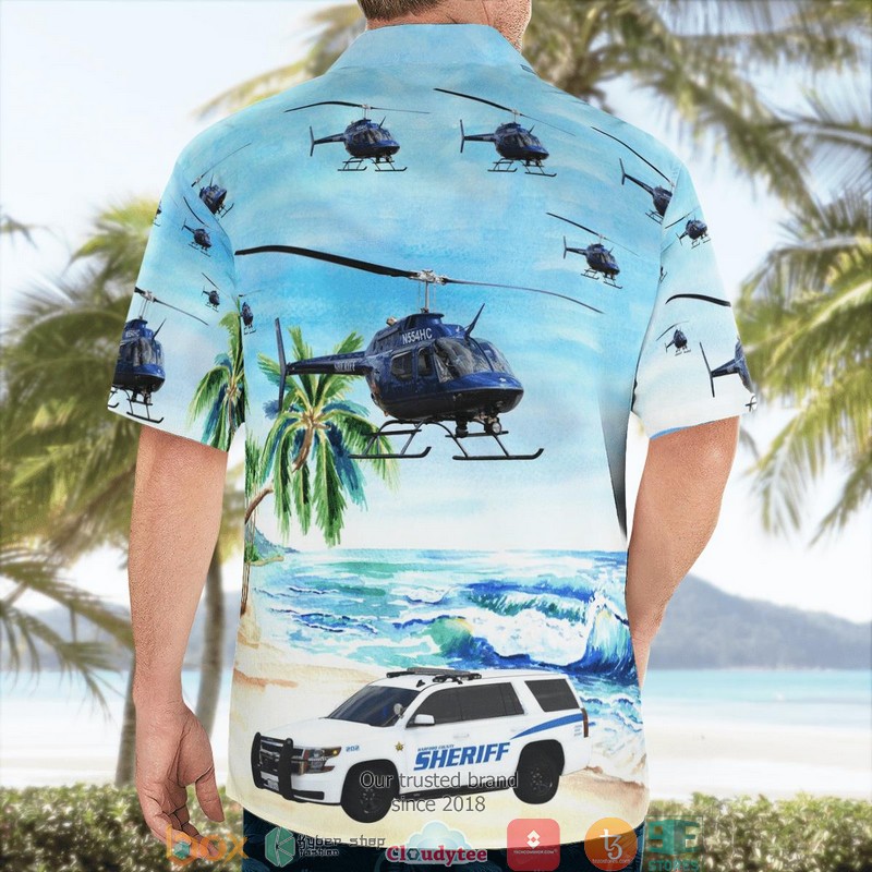 Bel_Air_Maryland_Harford_County_Sheriffs_Office_Car_And_Bell_OH-58_Helicopter_Hawaii_3D_Shirt_1