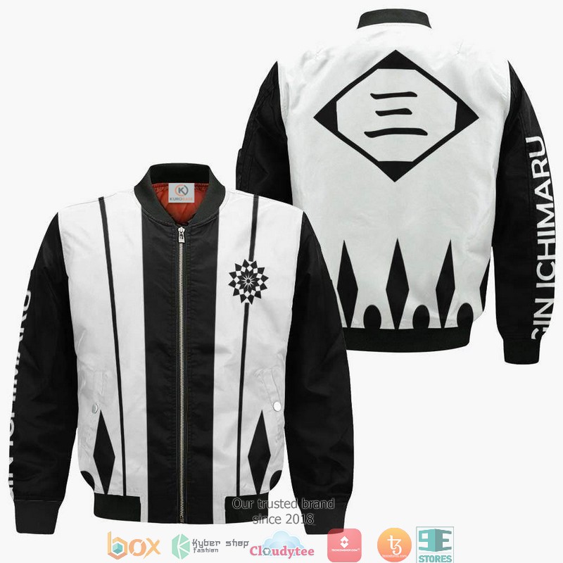 Bleach_Gin_Ichimaru_Third_Division_Anime_3D_Bomber_jacket