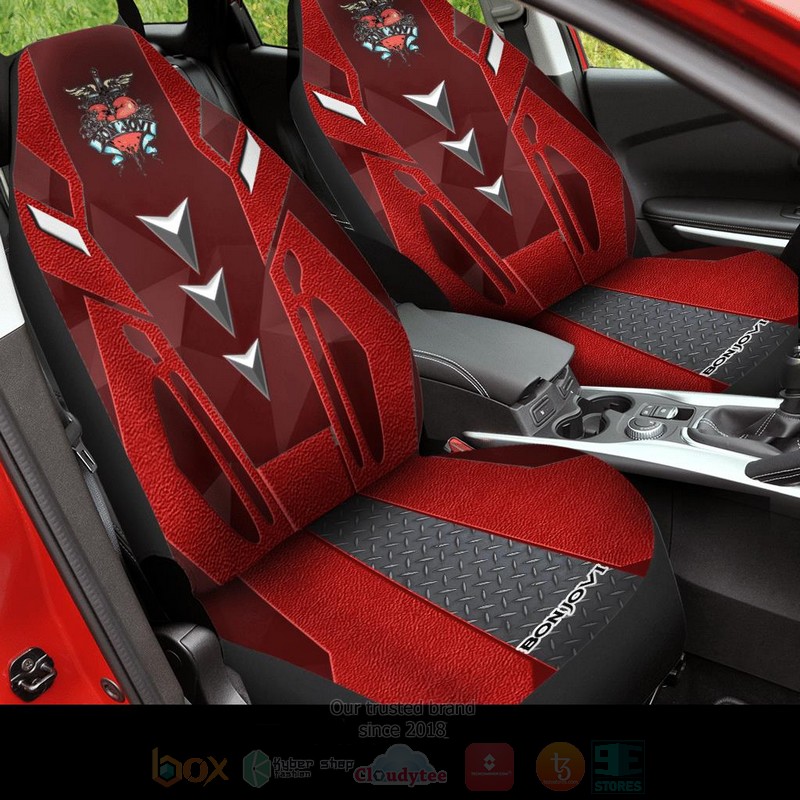 Bon_Jovi_Red_Car_Seat_Cover