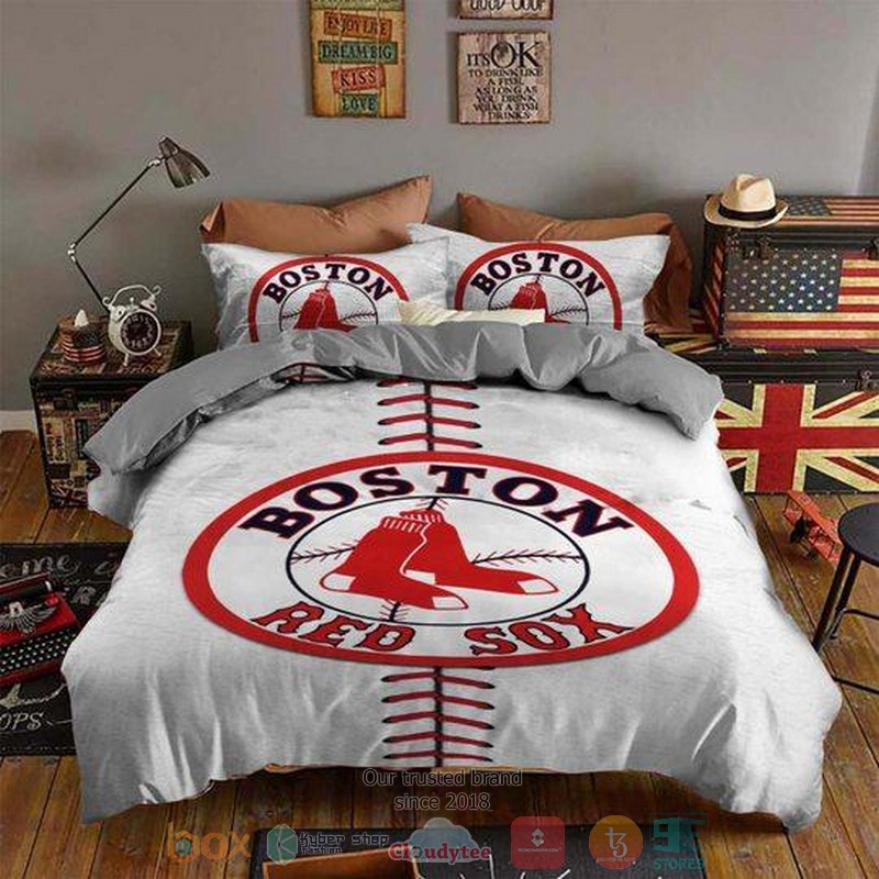 Boston_Red_Sox_MLB_white_Bedding_Set