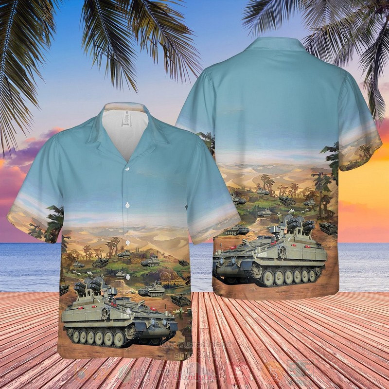British_Army_Alvis_Stormer_HVM_Combat_Vehicle_Hawaiian_Shirt_Short