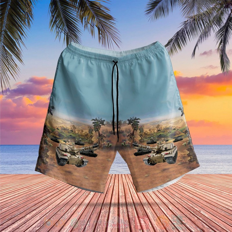 British_Army_Challenger_2_Combat_Vehicle_Hawaiian_Shirt_Short_1