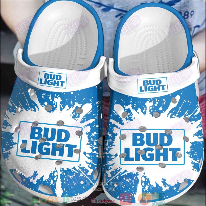 Bud_Light_Blue-White_Crocband_Crocs_Clog_Shoes
