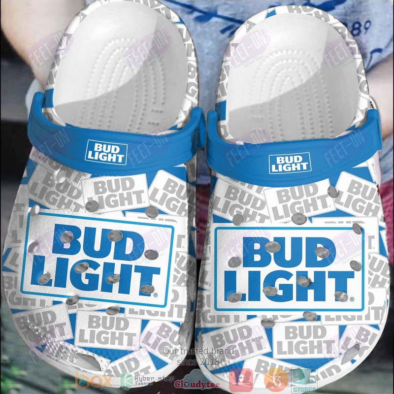 Bud_Light_White_Crocband_Crocs_Clog_Shoes