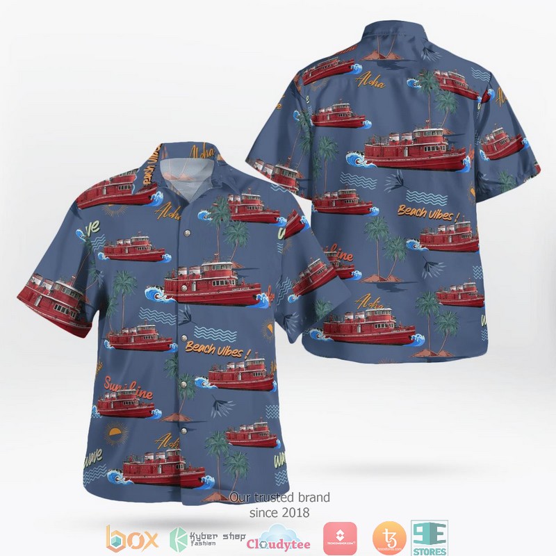 Buffalo_New_York_Buffalo_Fire_Department_Edward_M._Cotter_Fireboat_Hawaii_3D_Shirt