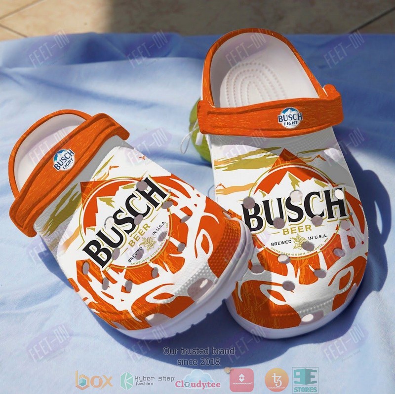 Busch_Beer_orange_white_crocs_crocband_clog