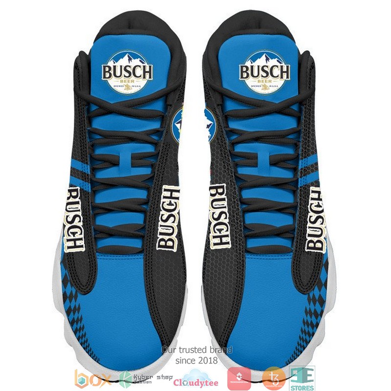 Busch_Light_Beer_Black_Air_Jordan_13_Sneaker_Shoes_1