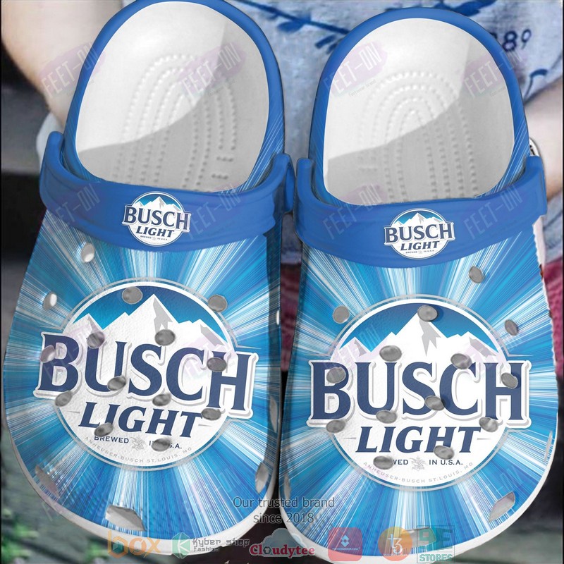 Busch_Light_Blue_Crocband_Crocs_Clog_Shoes
