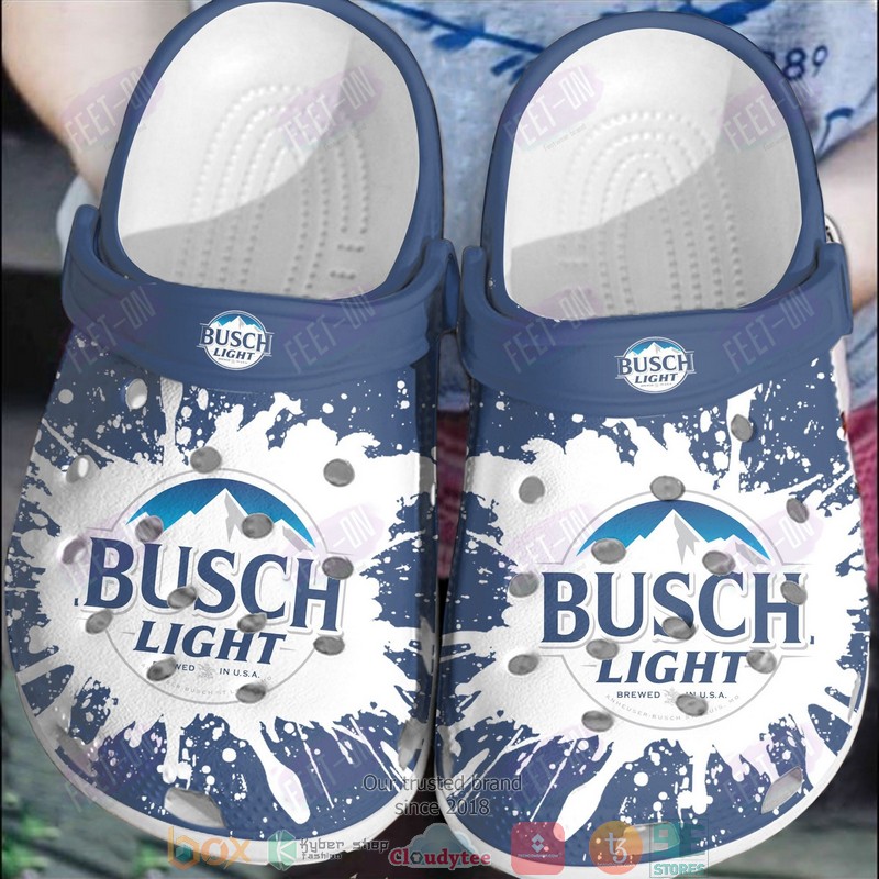 Busch_Light_White-Blue_Crocband_Crocs_Clog_Shoes