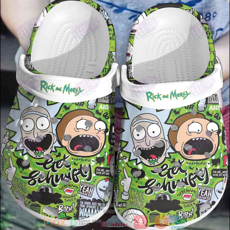 Rick_and_Morty_Green_Crocband_Crocs_Clog_Shoes