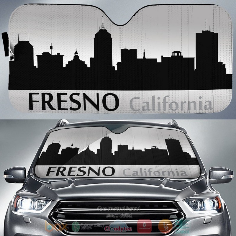 California_Fresno_Skyline_Car_Sunshade
