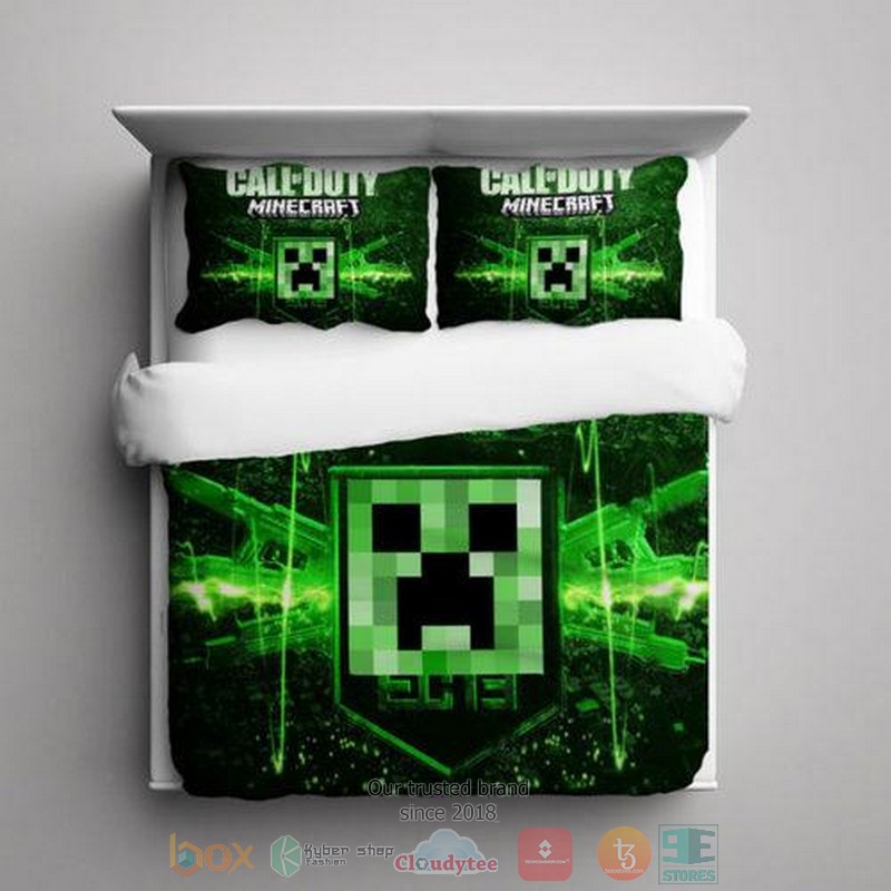 Call_Of_Duty_Minecraft_Creeper_Bedding_Set