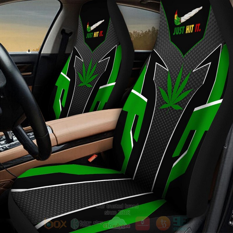Cannabis_Just_Hit_It_Black-Green_Car_Seat_Cover_1